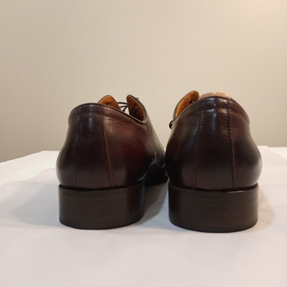 MAISON FORTE CHOCOLATE BROWN OXFORDS MEN SIZE 13 - Picture 4 of 7